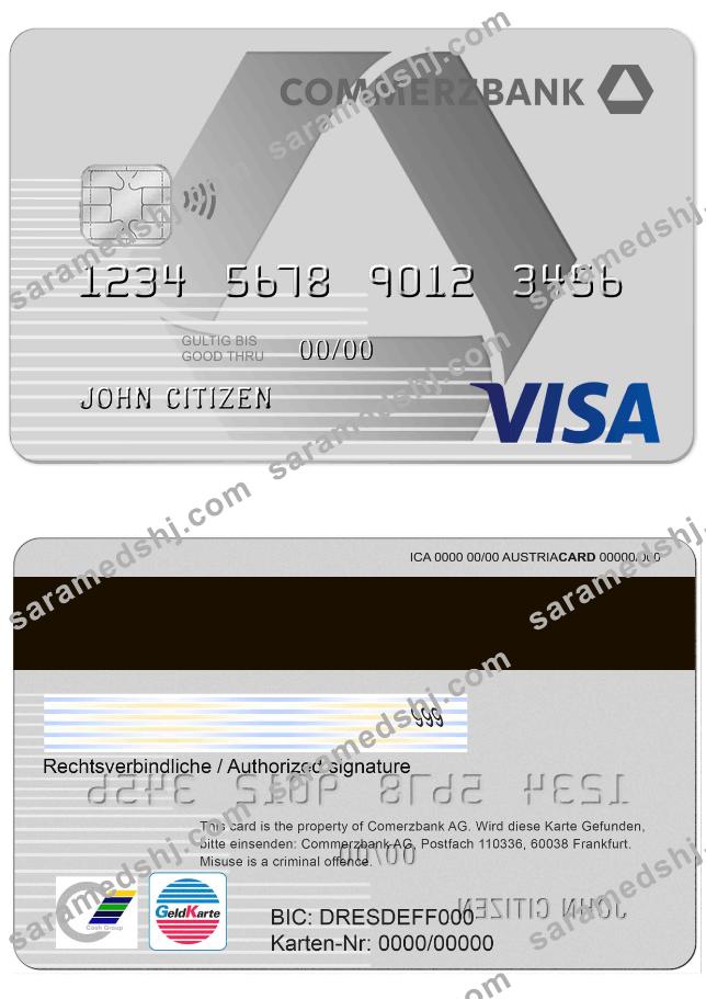 Germany Commerzbank Visa Card